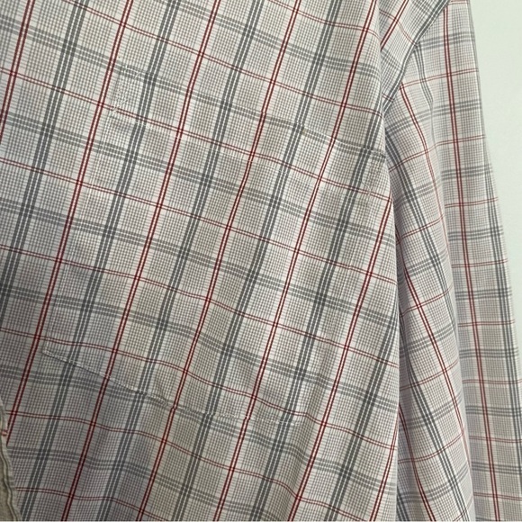 Van Heusen Mens 16-32/33 Plaid Long Sleeve Button Pocket Dress Business Shirt - Picture 5 of 10
